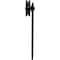 Ekena Millwork Economy Horseshoe Silent Roller Hanger w/ Bolts for Barn Door for 1 3/8" to 1 3/4" Doors, Black GB6008R2BL - alternate 2